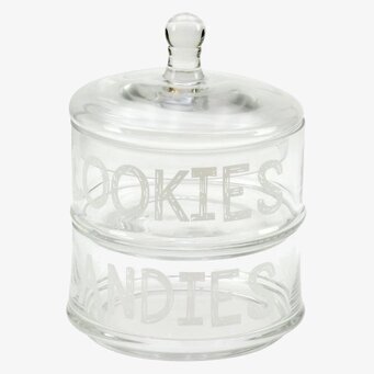 Bild av elegant och praktisk glasburk för förvaring