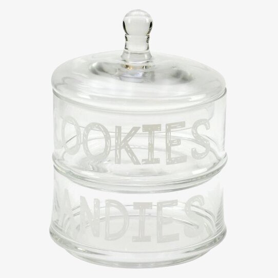 Bild av elegant och praktisk glasburk för förvaring