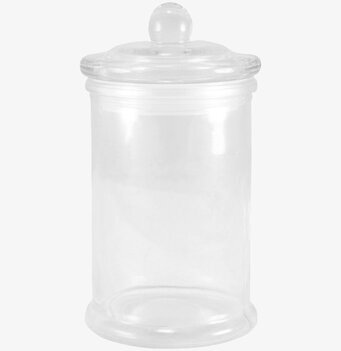 Glasburk Slät Rak Mellan från Strömshaga i klart glas