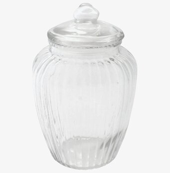 Glasburk Räfflad L från Strömshaga med räfflad design