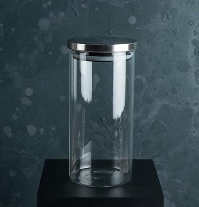 Glasburk Med Lock 1.2 Liter från Multi Agentur på mörk bakgrund