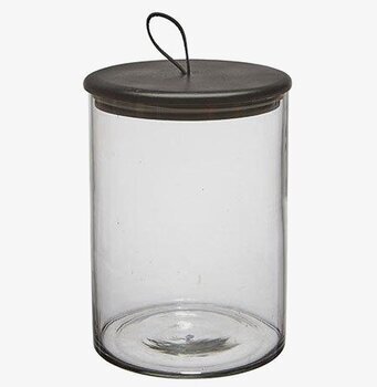 Glasburk Kuta Svart L från Wikholm Form med svart lock