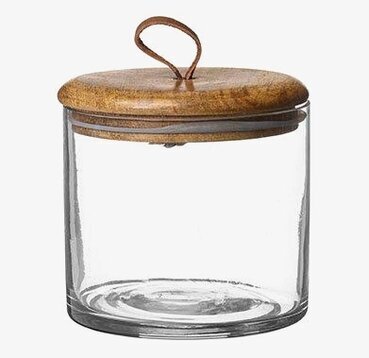 Glasburk Kuta Natur S från Wikholm Form med trälock