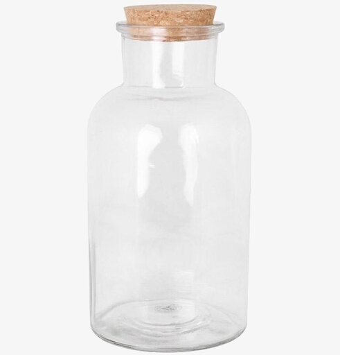 Glasburk Korklock Stor från Strömshaga med vit bakgrund
