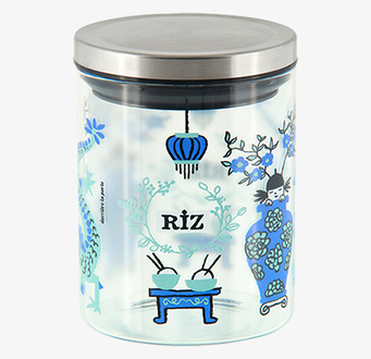 Bild av stilfull glasburk med asiatisk estetik