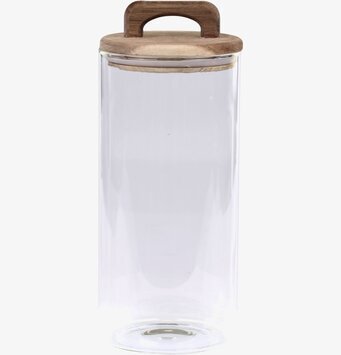 Bild av stilfull glasburk med akacialock