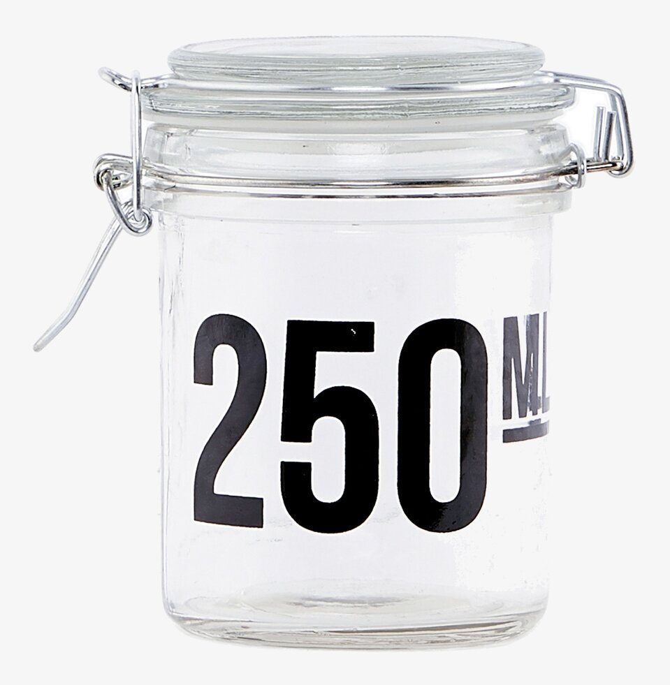 Bild av stilren och funktionell glasburk för köksförvaring